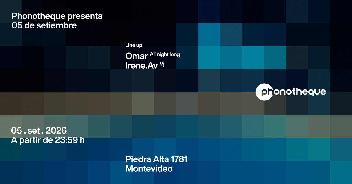 Phonotheque presenta Omar All Night Long