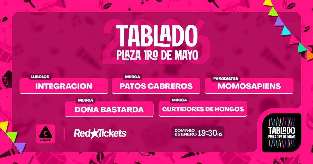 TABLADO 1ERO DE MAYO - DOMINGO 25.01