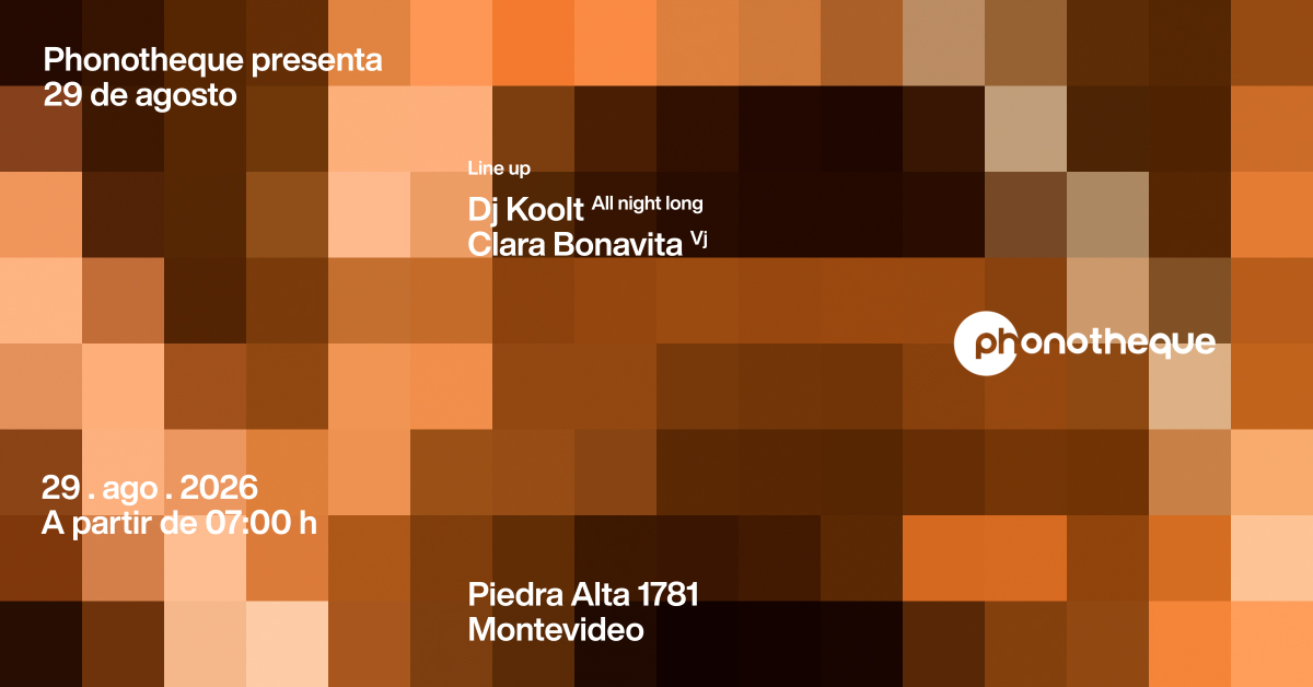 Phonotheque presenta DJ Koolt All Night Long
