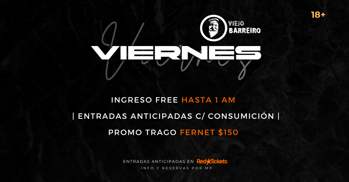 VIEJO BARREIRO - Viernes 22/05/26