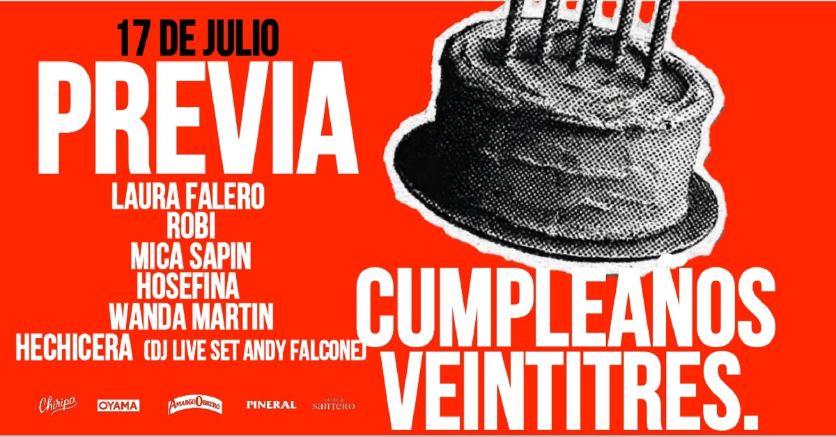 PREVIA CUMPLEAÑOS VEINTITRÉS