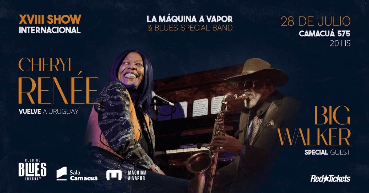 Show internacional de Blues - Cheryl Renée en Uruguay