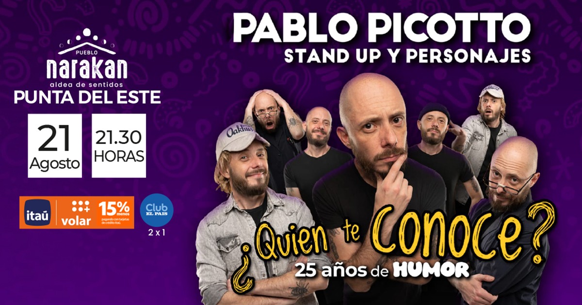 Pablo Picotto I 25 años de Humor  ¿Quien te conoce?