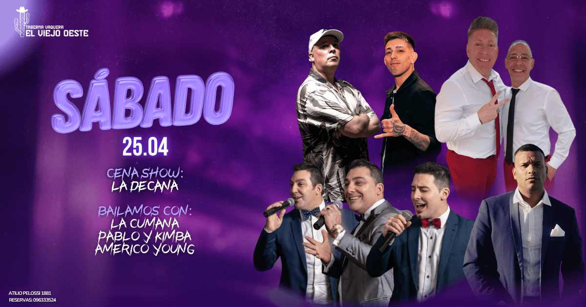 SÁBADO 25.04 EN EL VIEJO OESTE
