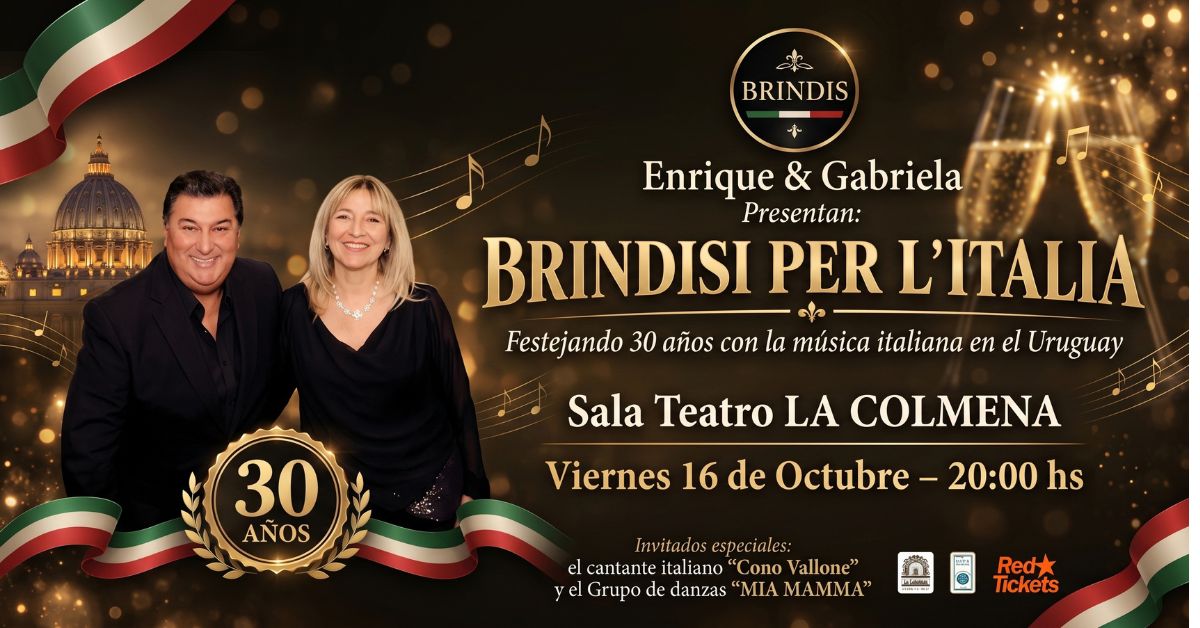 BRINDISI PER L´ITALIA - Enrique Gómez & Gabriela Richieri en La Colmena