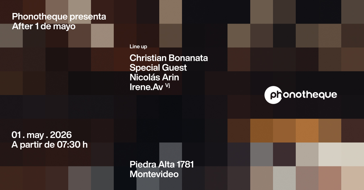 Phonotheque presenta After 1 de mayo