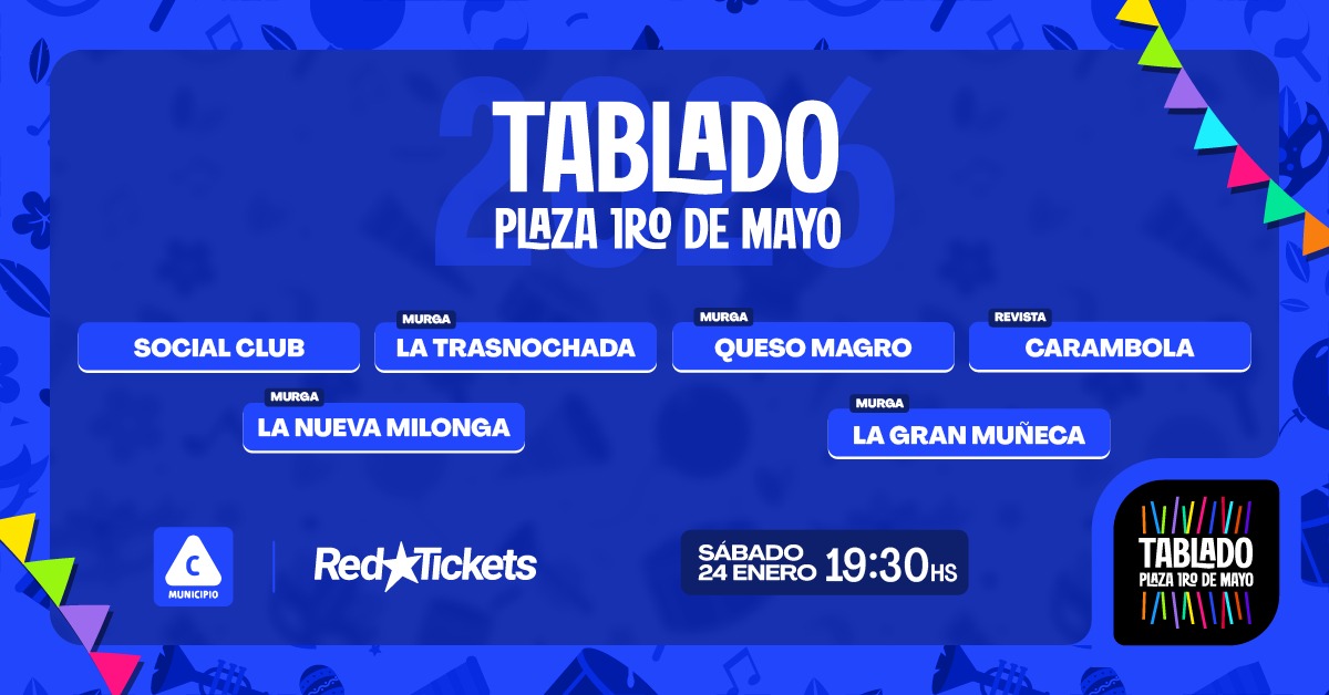 TABLADO 1ERO DE MAYO - SÁBADO 24.01