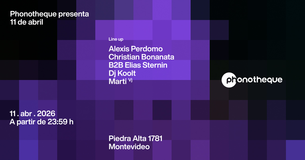 Phonotheque presenta Sábado 11.04