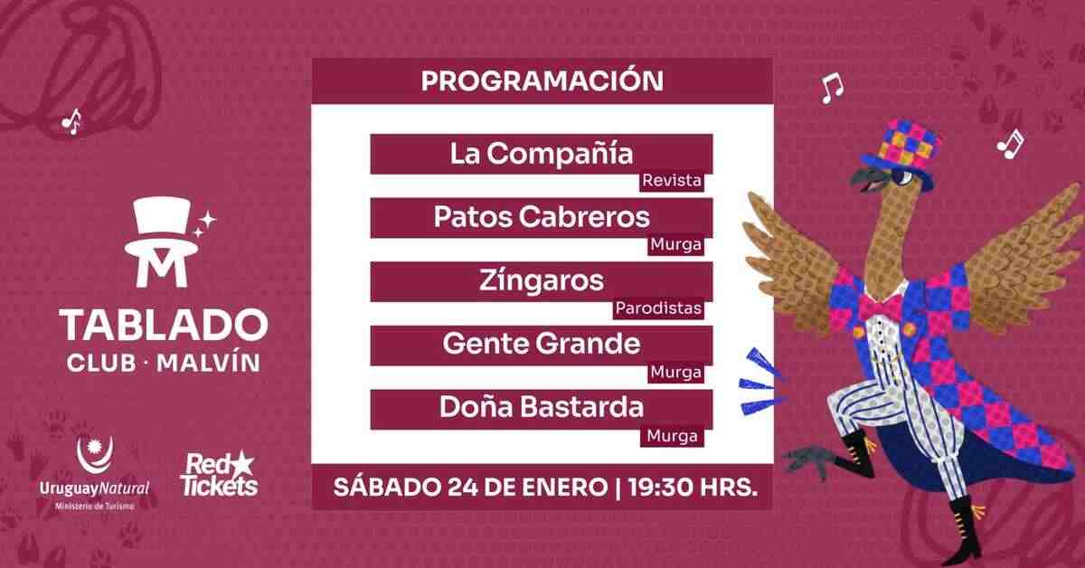 TABLADO CLUB MALVIN - SÁBADO 24.01