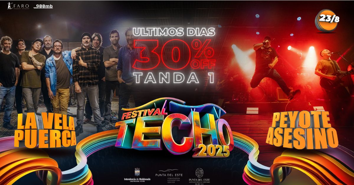 Festival TECHO - La Vela Puerca y Peyote Asesino 23/08