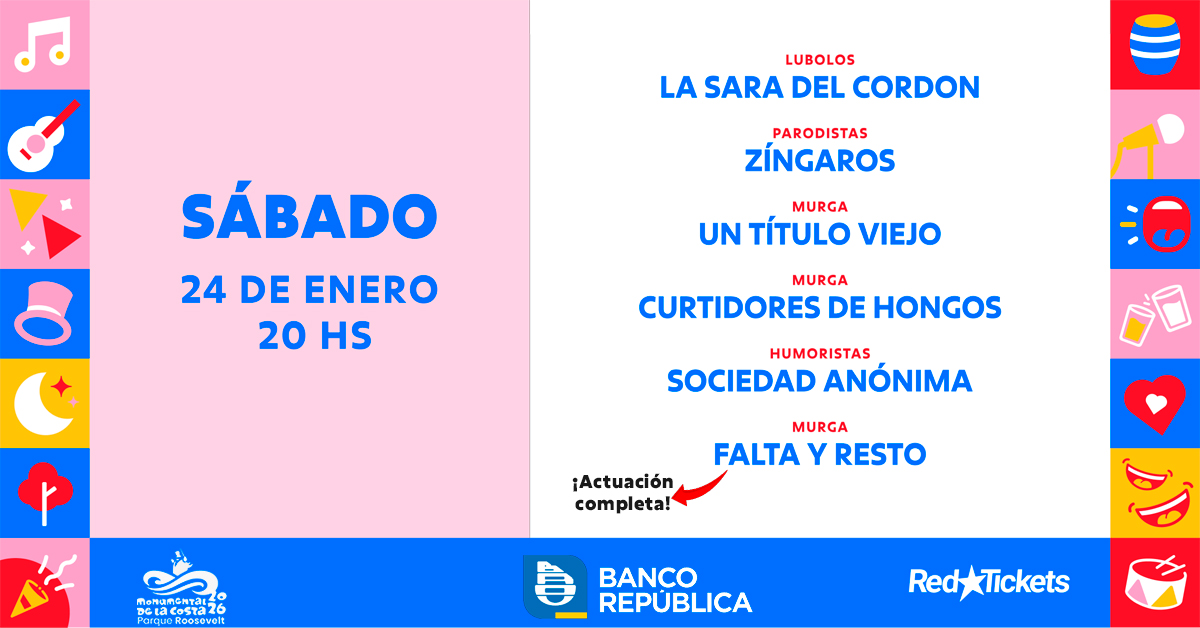 TABLADO MONUMENTAL DE LA COSTA - SÁBADO 24.01