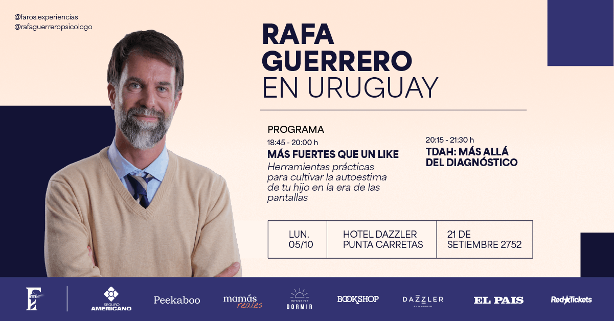 CONFERENCIA RAFA GUERRERO: Autoestima (vs pantallas) y TDAH