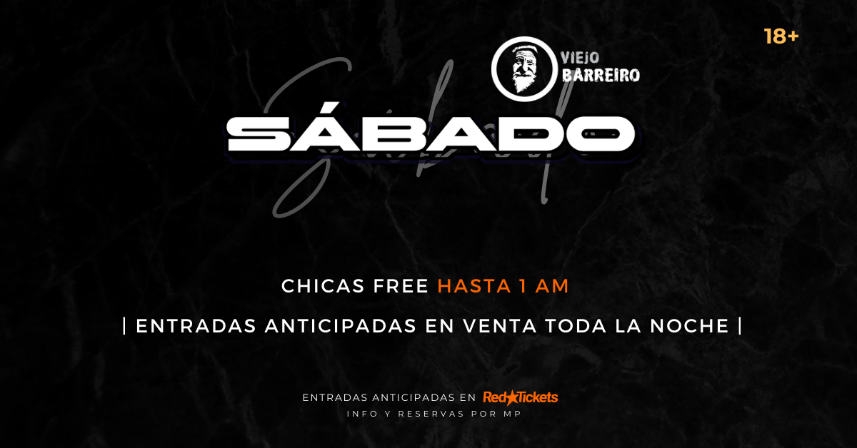 VIEJO BARREIRO - Sábado 18/04/26