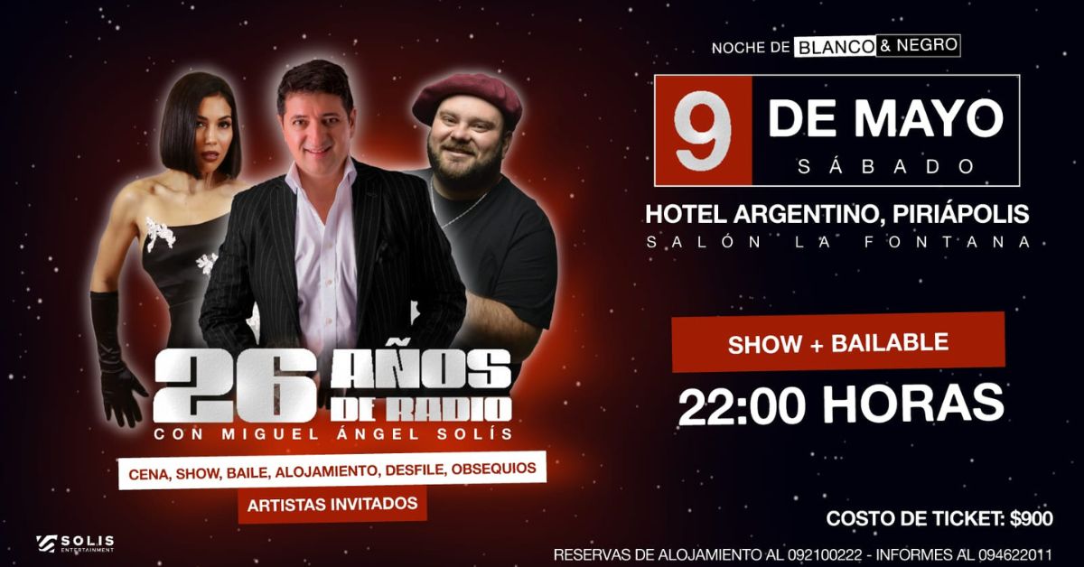 Gran Show Bailable junto a Miguel Ángel Solís