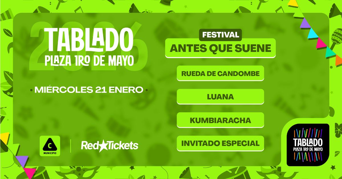TABLADO 1ERO DE MAYO - FESTIVAL ANTES QUE SUENE 21/01