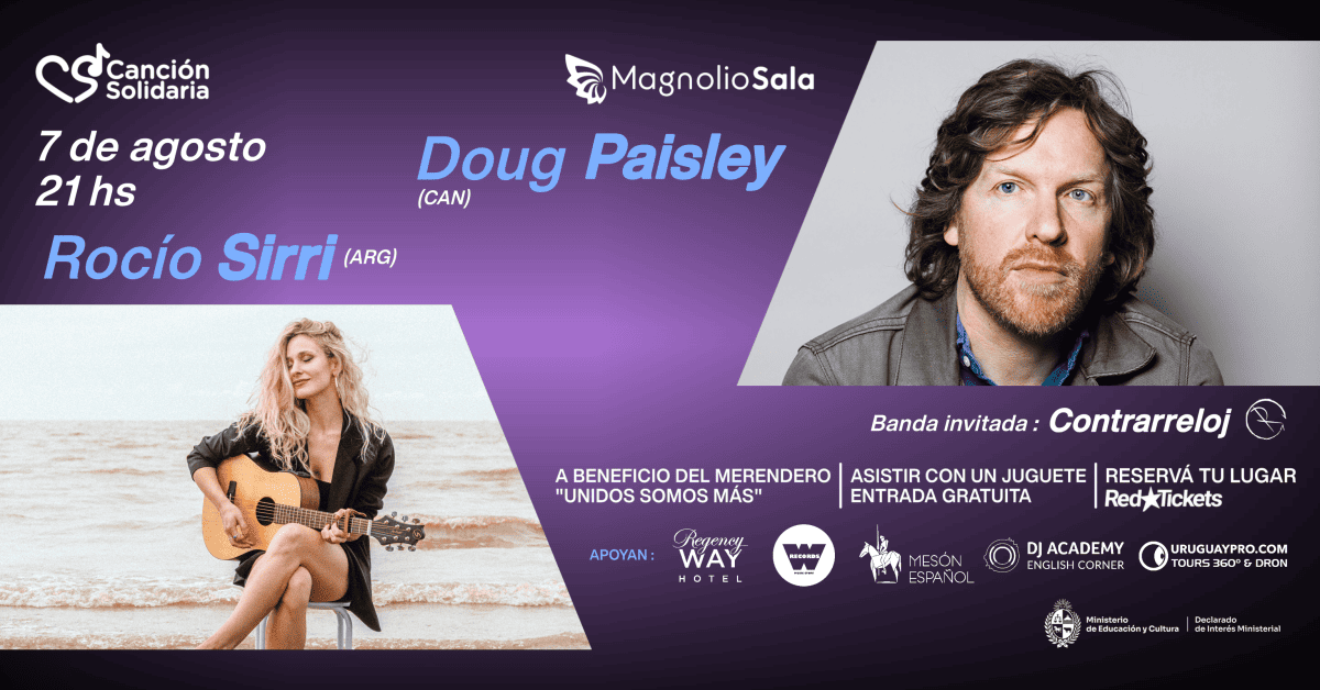 Canción Solidaria presenta a Doug Paisley (CAN) y Rocío Sirri (ARG)