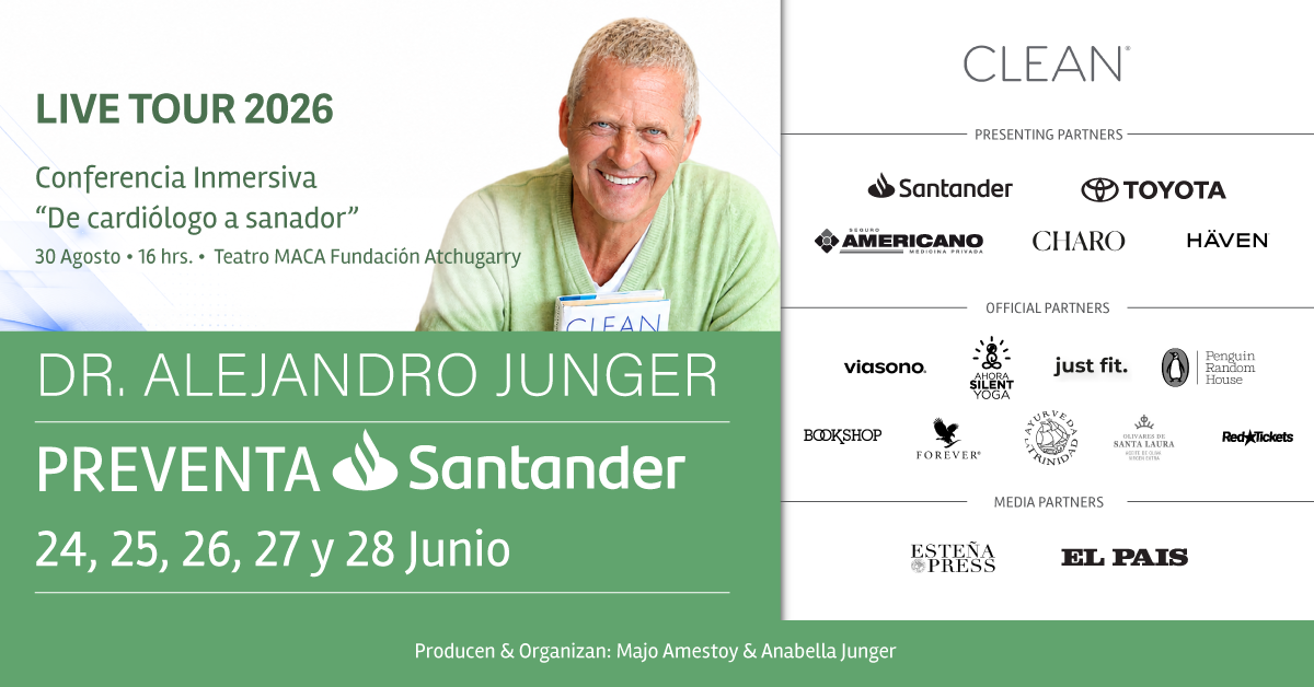 Conferencia del Dr. Alejandro Junger: "De cardiólogo a sanador" en Punta del Este