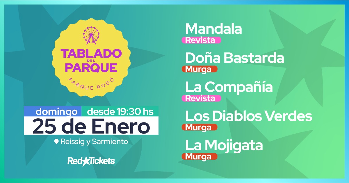 TABLADO DEL PARQUE -DOMINGO 25.01