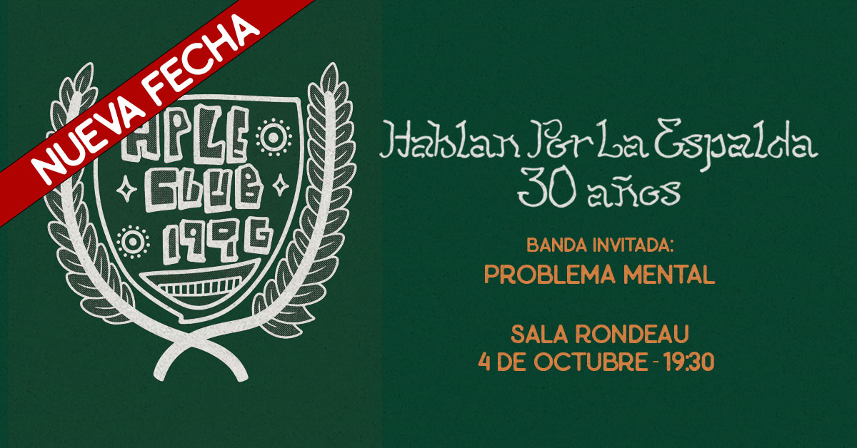 HABLAN POR LA ESPALDA.