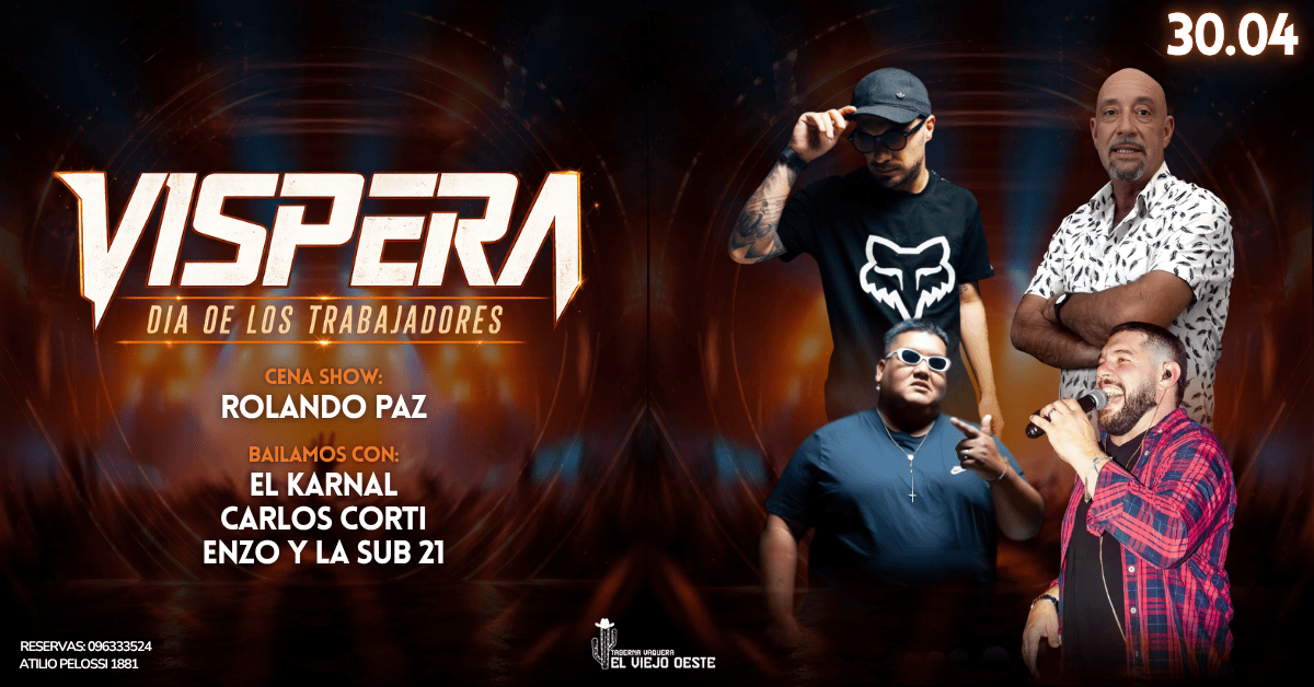 JUEVES 30.04 EN EL VIEJO OESTE