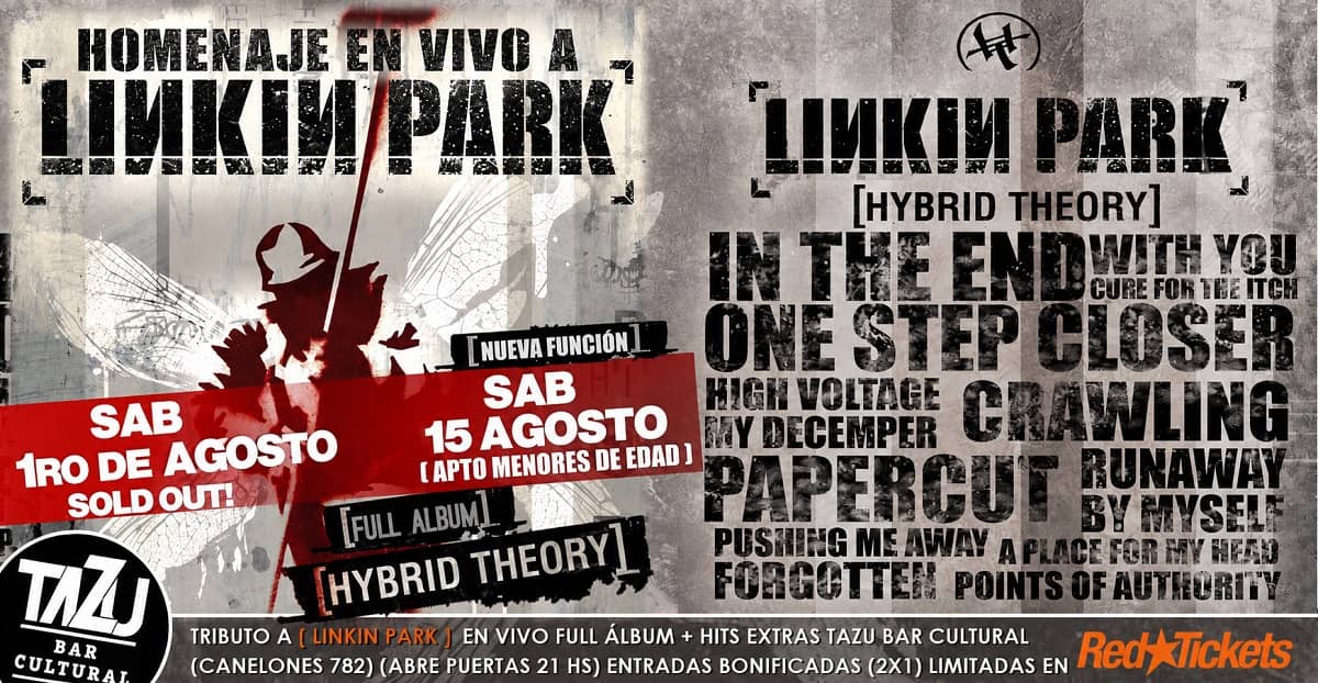 Homenaje a Linkin Park | Full Álbum Hybrid Theory en vivo + Hits Extras